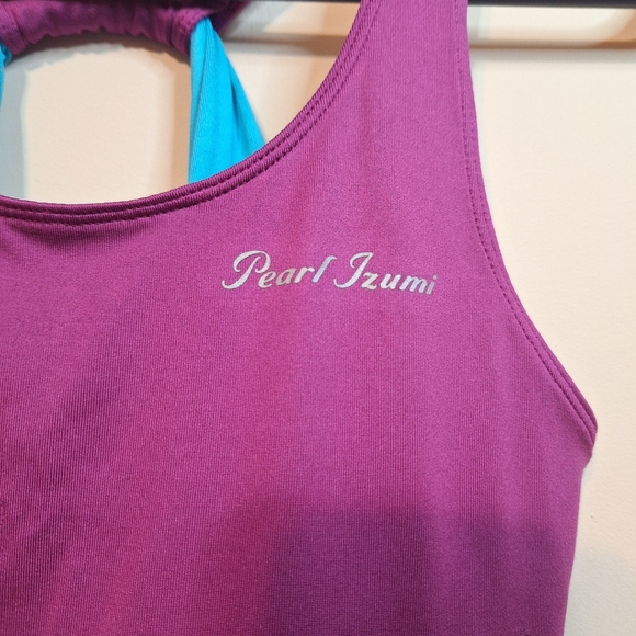 Pearl Izumi Women's Infinity Sport Tank Top Small Built-in Bra plum teal - Picture 3 of 8